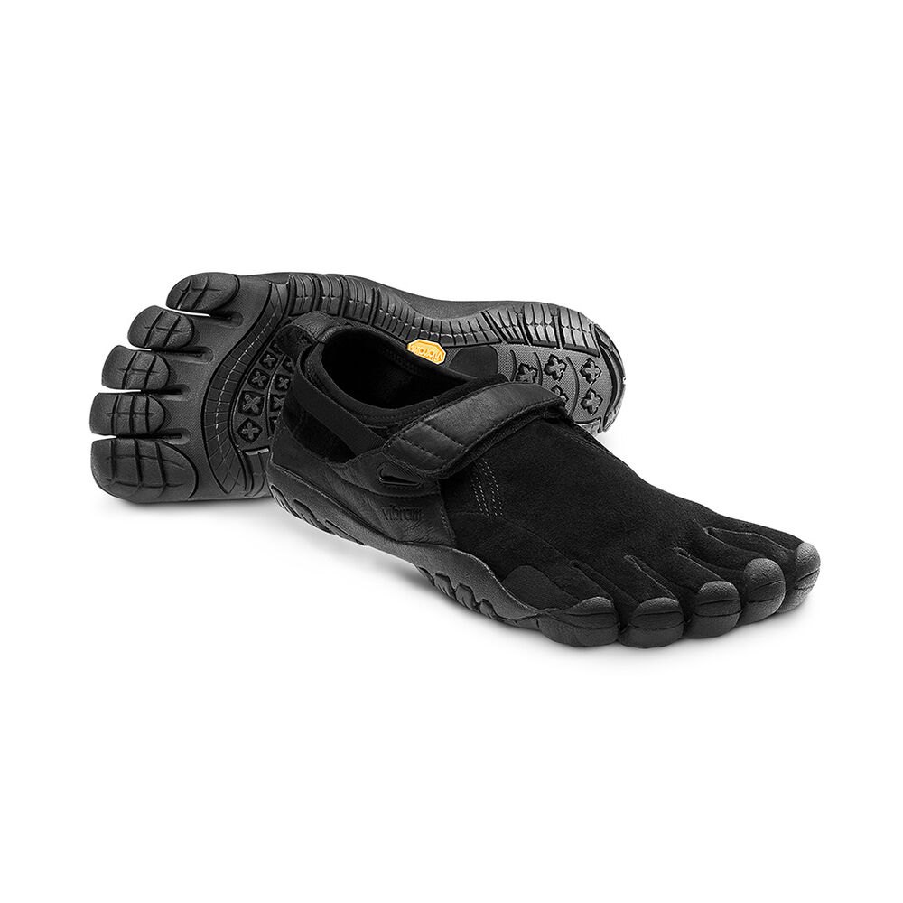 Vibram Five Fingers Womens Running Shoes - Black - KSO Trek - 12530-GBWE